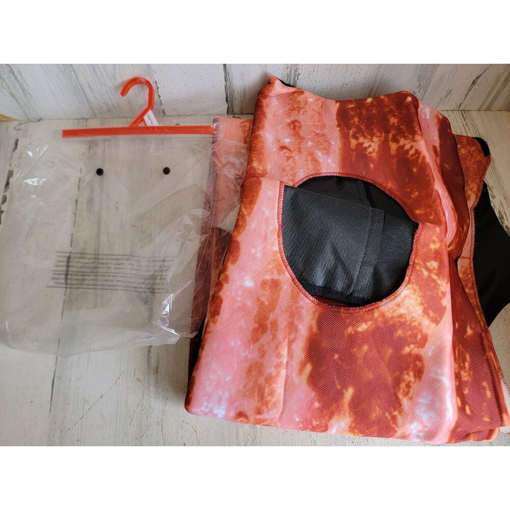 Halloween adult Bacon costume‎ funny unique breakfast crispy